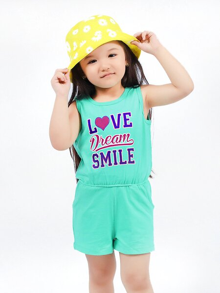 Комбинезон Девочкам Bonito Мятный Надпись (фото 1)