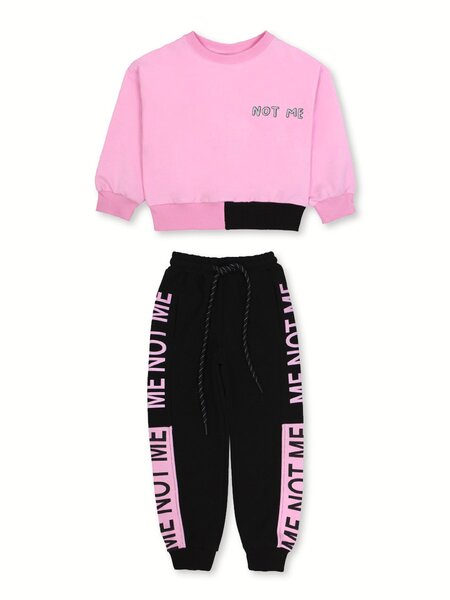 Костюм Девочкам Bonito Розовый; Чёрный Надпись (фото 1)