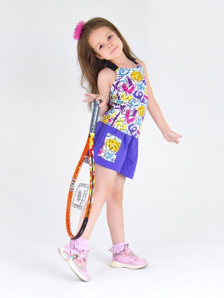 Костюм Девочкам Bonito Фиолетовый Надписи (фото 1)