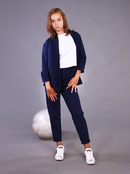 Костюм Девочкам Россия Чернильный Без рисунка (фото 1)