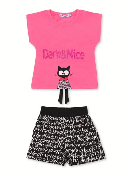 Костюм Девочкам Bonito Розовый яркий Котик (фото 1)