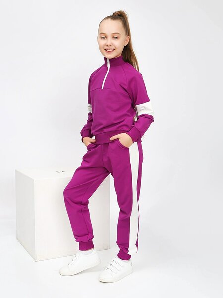 Костюм Девочкам Kip Фиолетовый Без рисунка (фото 1)