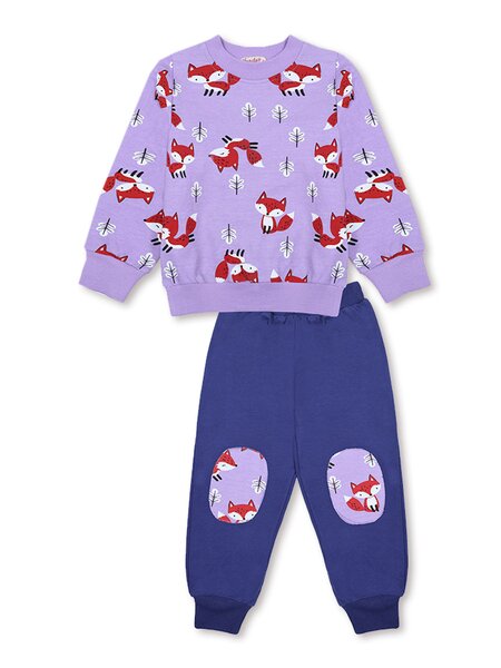 Костюм Девочкам Bonito Сиреневый; Синий тёмный Лисички (фото 1)