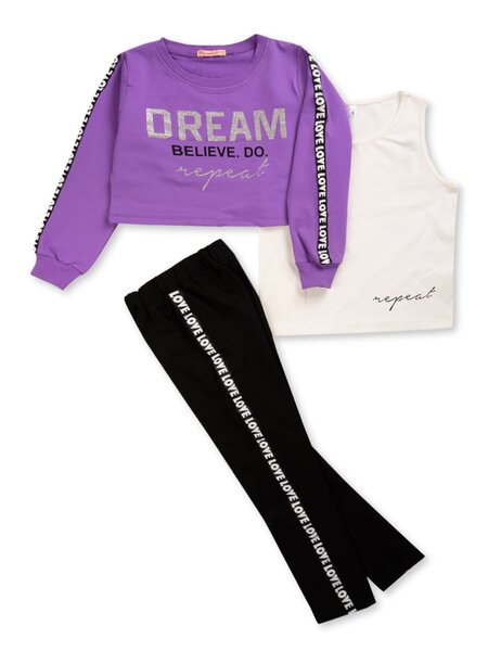 Комплект Девочкам Bonito Фиолетовый Надпись (фото 1)