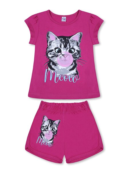 Костюм Девочкам Bonito Малиновый Кошка (фото 1)