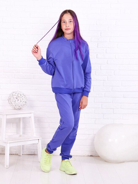 Костюм Девочкам Россия Фиолетовый Без рисунка (фото 1)