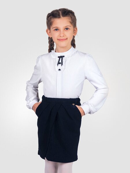 Джемпер Девочкам Россия Белый Без рисунка (фото 1)