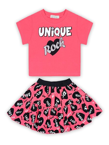 Костюм Девочкам Bonito Коралловый Надпись (фото 1)