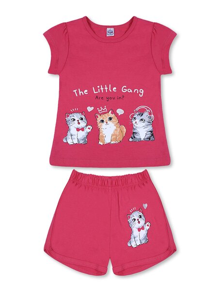 Костюм Девочкам Bonito Коралловый Котики (фото 1)