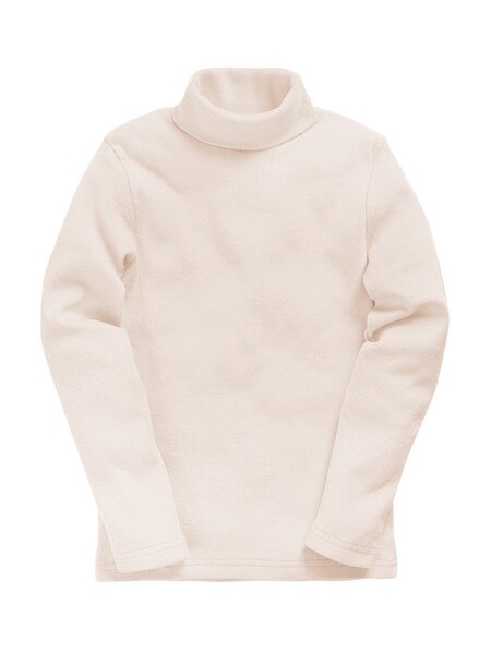 Водолазка Девочкам Весёлый супер-слонёнок Розовый бледный Без рисунка (фото 1)