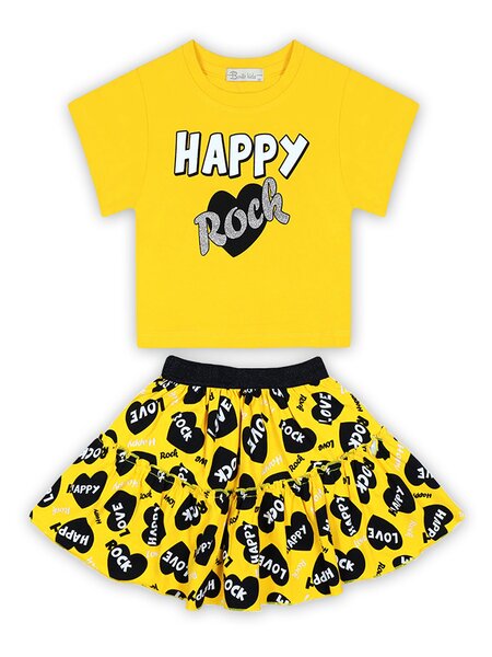 Костюм Девочкам Bonito Жёлтый Надпись (фото 1)