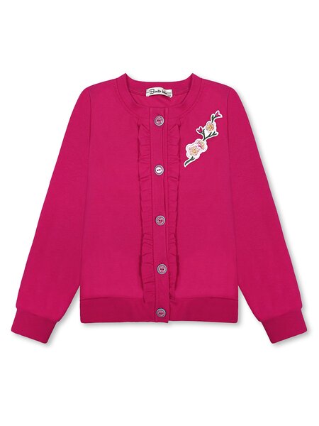 Кардиган Девочкам Bonito Малиновый Цветы (фото 1)