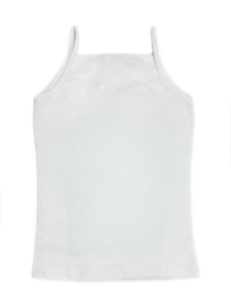 Майка Девочкам Donella Белый Без рисунка (фото 1)