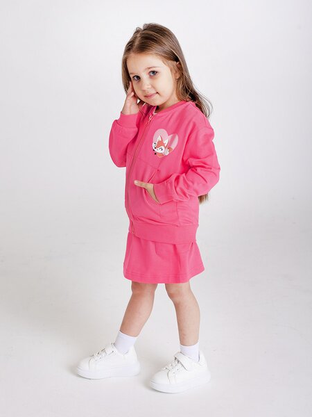 Толстовка Девочкам Takro Коралловый Лисичка (фото 1)
