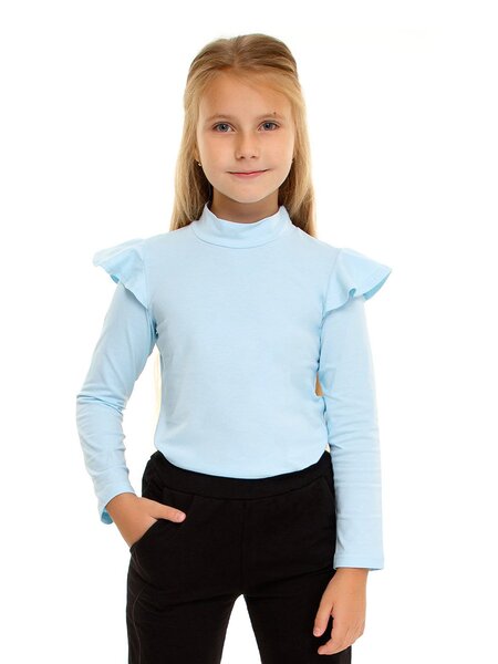 Водолазка Девочкам Россия Голубой Без рисунка (фото 1)