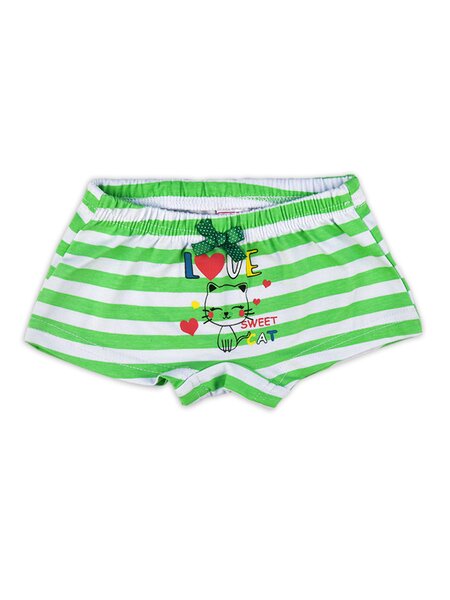 Трусы Девочкам Bonito Белый; Салатовый Кошка (фото 1)