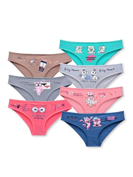 Набор трусиков Девочкам Nicoletta Микс Котики (фото 1)