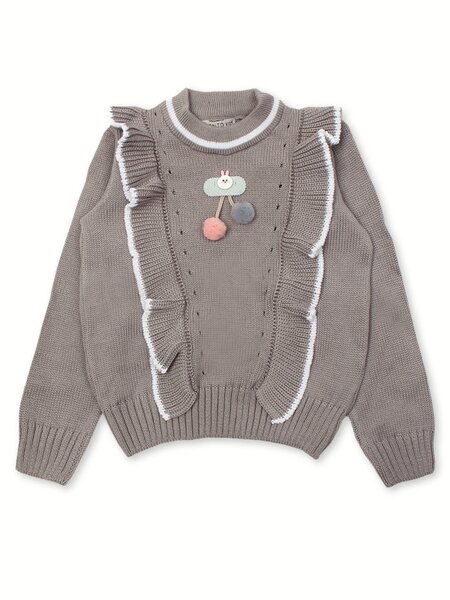Джемпер Девочкам Bonito Серый Зайка (фото 1)
