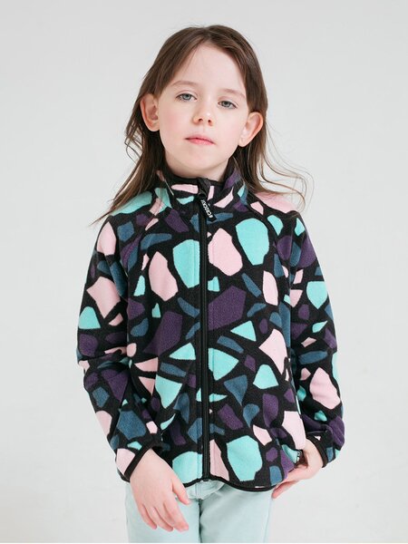 Толстовка Девочкам Crockid Графит Пятнышки (фото 1)