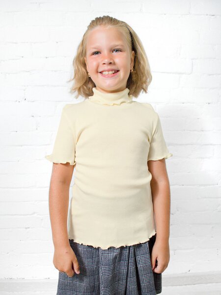 Водолазка Девочкам Россия Экрю Без рисунка (фото 1)