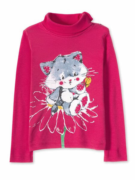 Водолазка Девочкам Sladikmladik Коралловый Котик (фото 1)