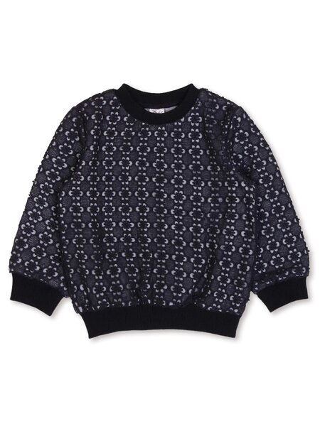 Джемпер Девочкам Bonito Чернильный Цветы (фото 1)
