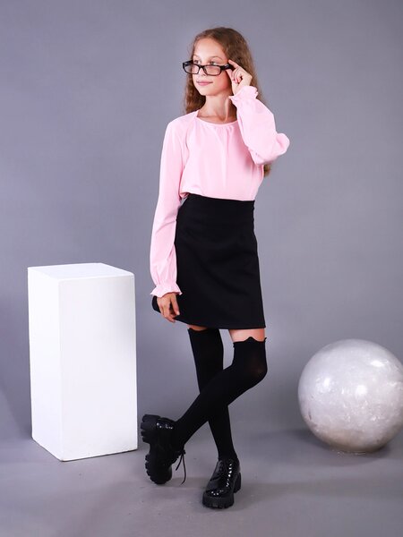 Лонгслив Девочкам Россия Розовый Без рисунка (фото 1)