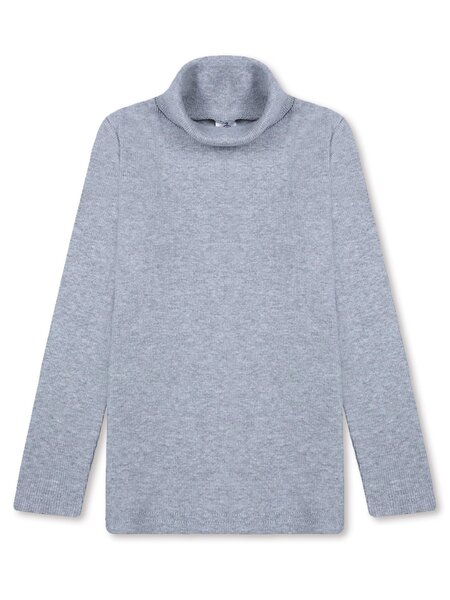 Водолазка Девочкам Bonito Серый меланж Без рисунка (фото 1)