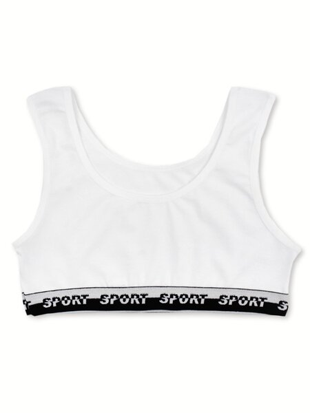 Бюстик Девочкам Nicoletta Белый Надпись (фото 1)