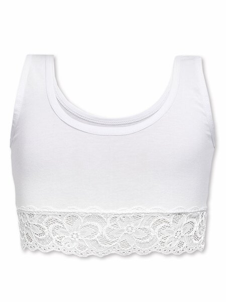 Бюстик Девочкам Nicoletta Белый Без рисунка (фото 1)