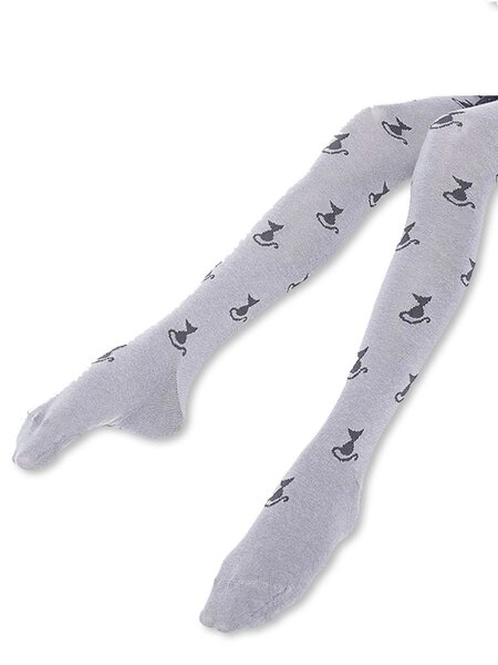 Колготки Девочкам Борисоглебский трикотаж Серый Котики (фото 1)