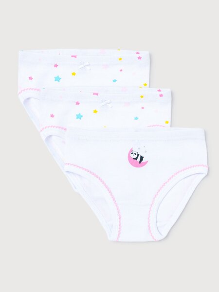 Набор трусиков Девочкам Crockid Белый Звёзды (фото 1)