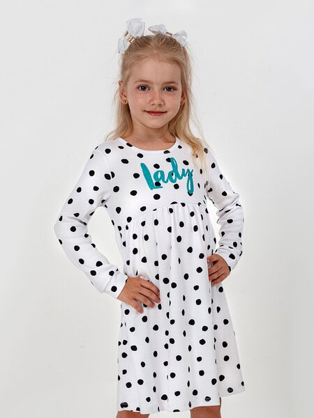 Платье Девочкам Юлала Белый Горошек (фото 1)
