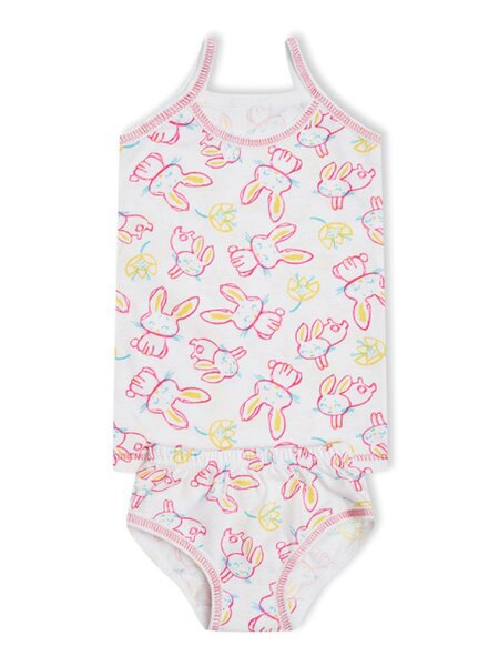 Комплект Девочкам Россия Белый Зайки (фото 1)