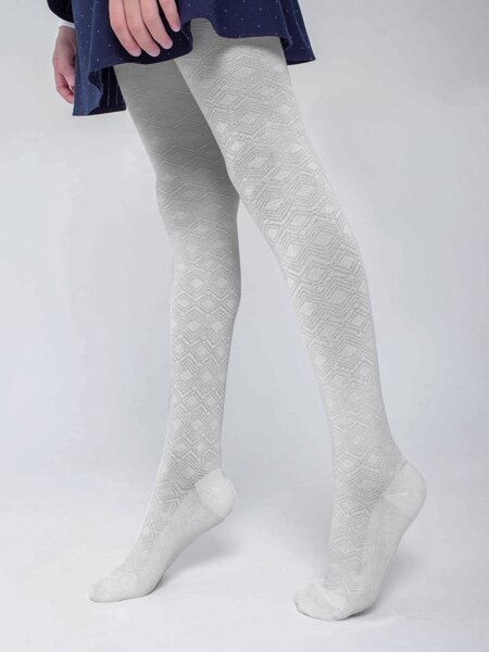 Колготки Девочкам Борисоглебский трикотаж Серый Узоры (фото 1)