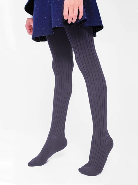 Колготки Девочкам Борисоглебский трикотаж Серый тёмный Без рисунка (фото 1)