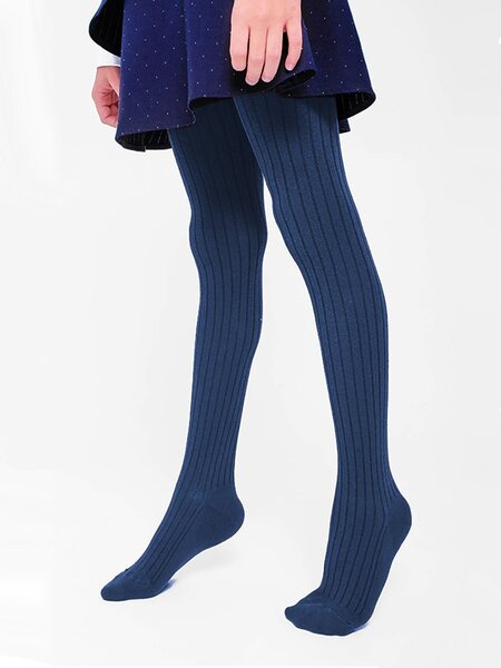 Колготки Девочкам Борисоглебский трикотаж Серо-синий Без рисунка (фото 1)