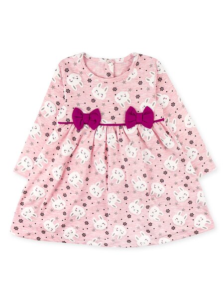 Платье Девочкам Юлала Розовый Зайки (фото 1)