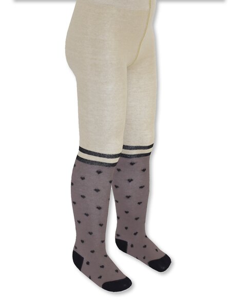 Колготки Девочкам Борисоглебский трикотаж Бежевый; Коричневый Сердечки (фото 1)