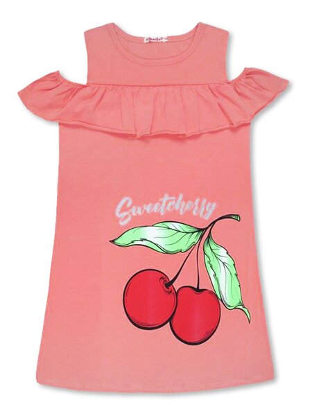 Платье Девочкам Bonito Персиковый Ягоды (фото 1)
