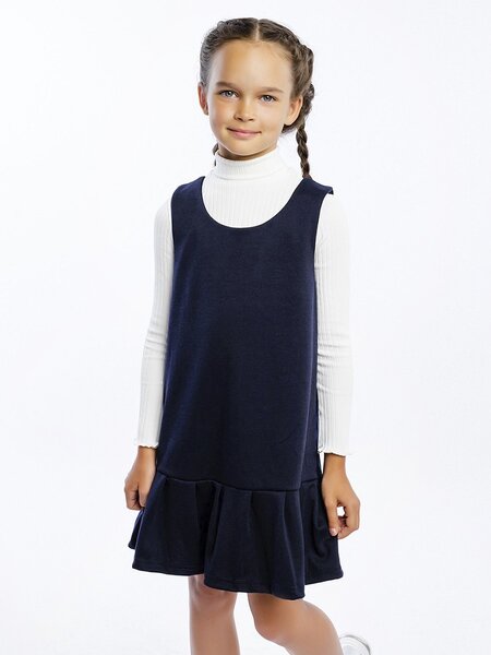 Сарафан Девочкам Юлала Чернильный Без рисунка (фото 1)