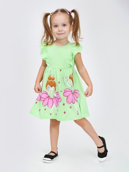 Платье Девочкам Ивашка Салатовый Девочка (фото 1)