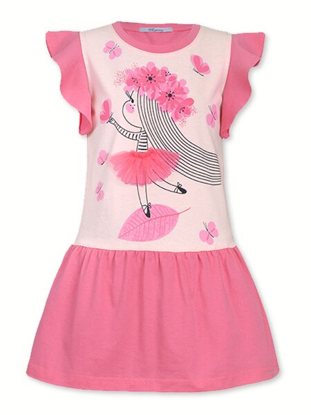 Платье Девочкам Лунёва Розовый яркий Девочка (фото 1)