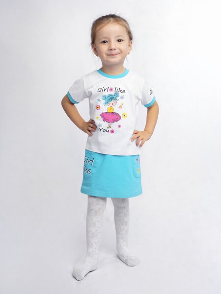 Юбка Девочкам Takro Бирюзовый Цветы (фото 1)