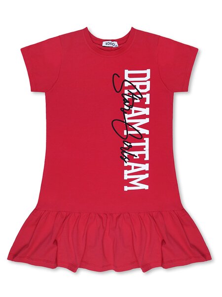 Платье Девочкам Bonito Красный Надпись (фото 1)