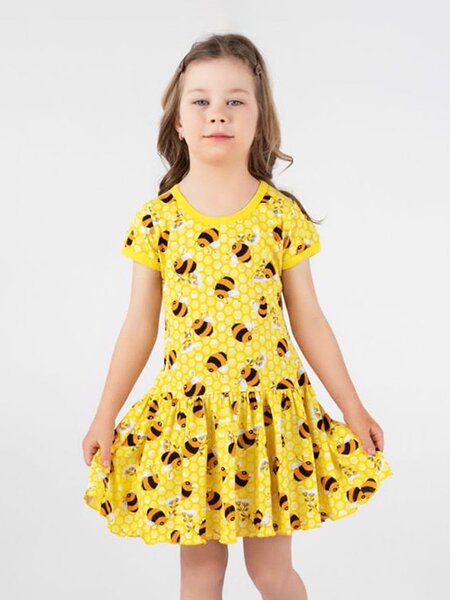 Платье Девочкам Россия Жёлтый Пчёлки (фото 1)