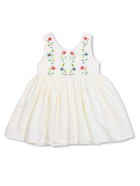 Платье Девочкам Bonito Молочный Цветы (фото 1)
