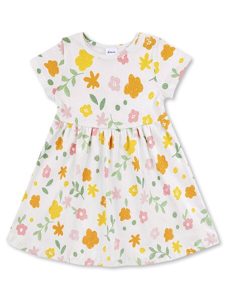 Платье Девочкам Юлала Экрю Цветы (фото 1)
