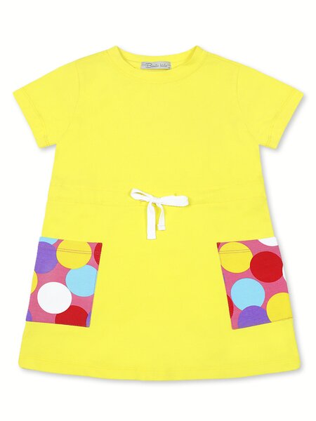 Платье Девочкам Bonito Жёлтый Без рисунка (фото 1)