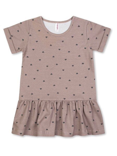 Платье Девочкам Takro Кофейный Сердечки (фото 2)